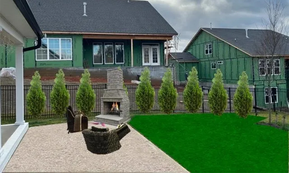 outdoor fireplace design and installation in Knoxville TN